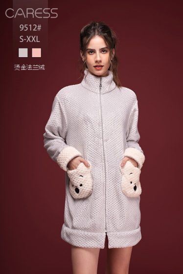 Wholesaler ESTHER QUEEN - Zip-up vest pajamas