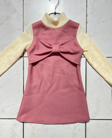 Wholesaler Esther Casual - 2 in 1 dress with a bow