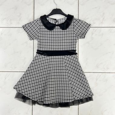 Wholesaler Esther Casual - Dress with houndstooth pattern