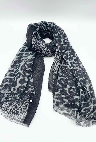 Grossiste LINETA - Echarpes imprimé leopard