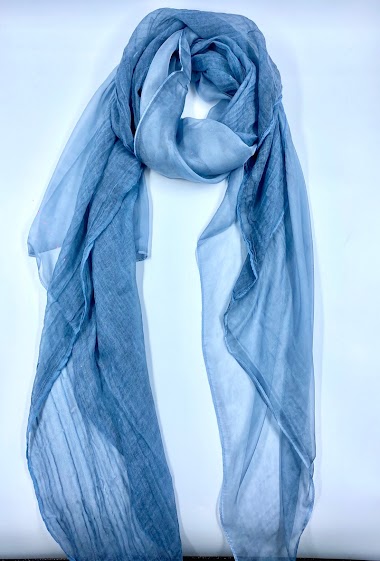 Wholesaler LINETA - scarves uni double matiere
