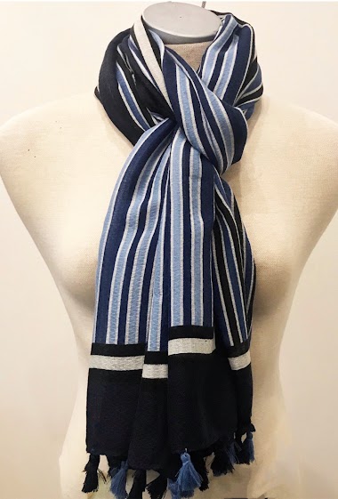 Wholesaler LINETA - Bicolor Stripe Scarves