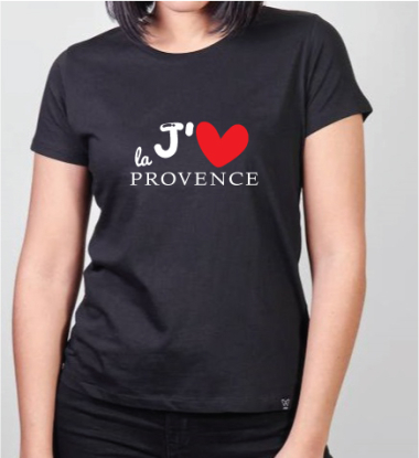 Grossiste LINA - T-shirt imprimé J'aime la provence