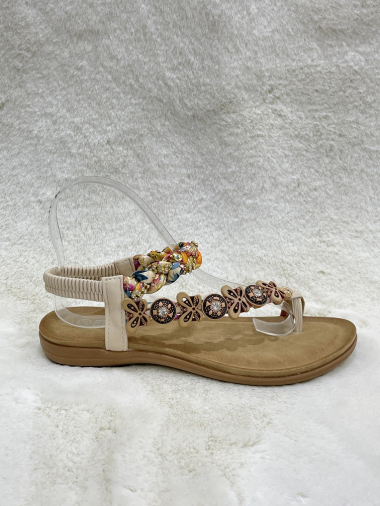 Wholesaler Exquily - Comfort toe-toe flower sandals