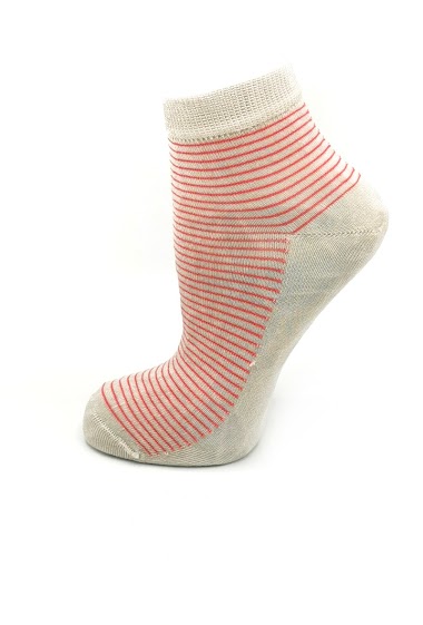 Grossiste Fabsox - VISCOSE MARINIERE RED
