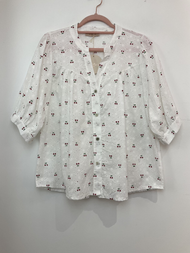 Wholesaler FANFAN - Embroidery blouse with patterns