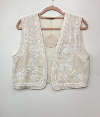 Wholesaler FANFAN - Embroidered vest