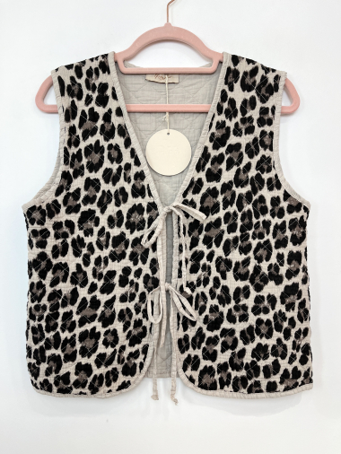 Wholesaler FANFAN - leopard vest