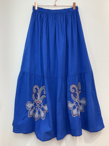 Wholesaler FANFAN - Skirt with embroidery pattern