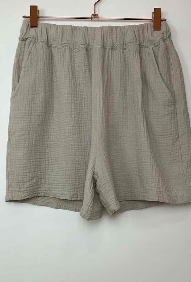 Großhändler FANFAN - Shorts aus Baumwollgaze