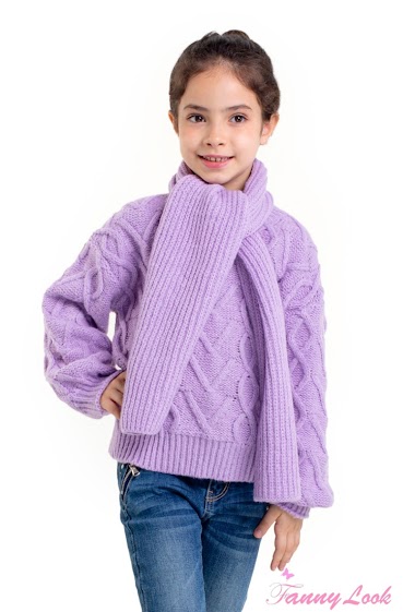 Grossiste Fanny Look - Pull fille 2-14 ans