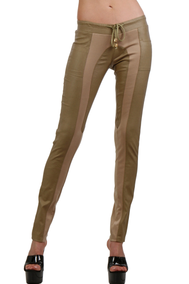 Grossiste SOISBELLE - Pantalon skinny avec cordon de serrage