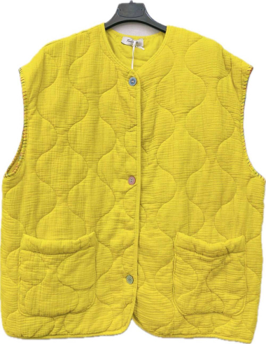 Wholesaler Farfalla - Sleeveless vests, 5 buttons in different colors