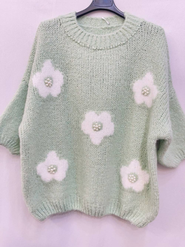 Wholesaler Farfalla - Flower Sweaters (short sleeves)