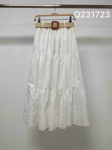 Wholesaler FASHION C&Z - English embroidery skirt