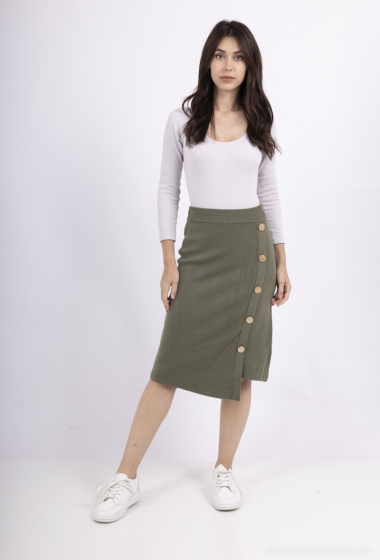Wholesaler FASHION C&Z - Buttoned knit skirt
