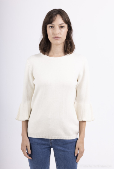 Wholesaler FASHION C&Z - Knitted sweater with pearls