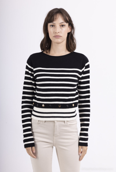 Wholesaler FASHION C&Z - Striped knit sweater