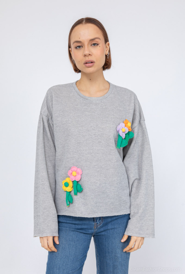 Großhändler FASHION C&Z - Blumen-Sweatshirts