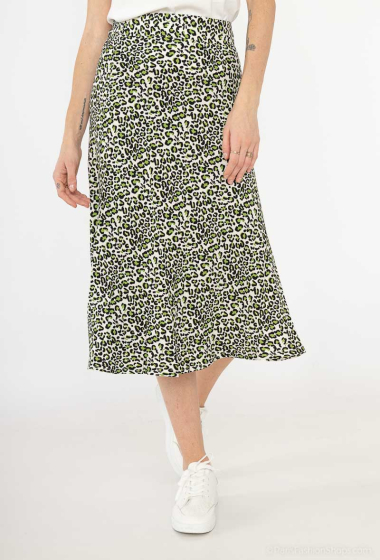 Wholesaler MAXMILA PARIS - Long skirt with leopard print - JAJAR