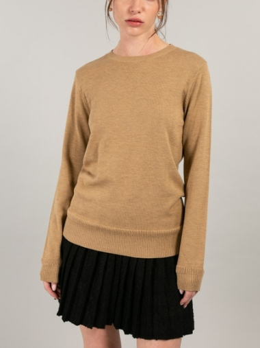 Wholesaler MAXMILA PARIS - Simple round neck sweater - PAIGE