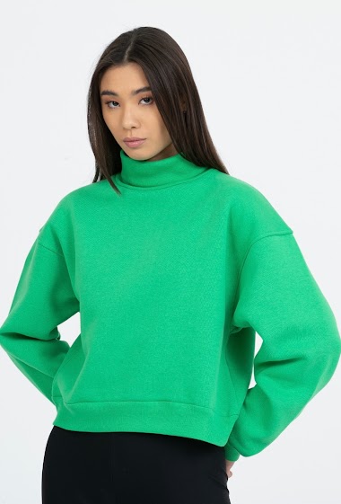 Wholesaler MAXMILA PARIS - Loose-fit turtleneck sweatshirt - STINA