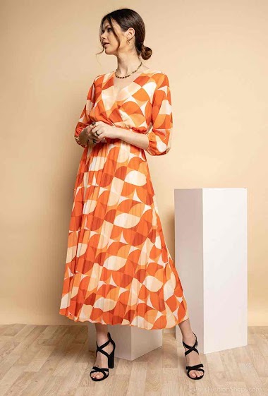 Wholesaler Fatino Style - PLEATED DRESS