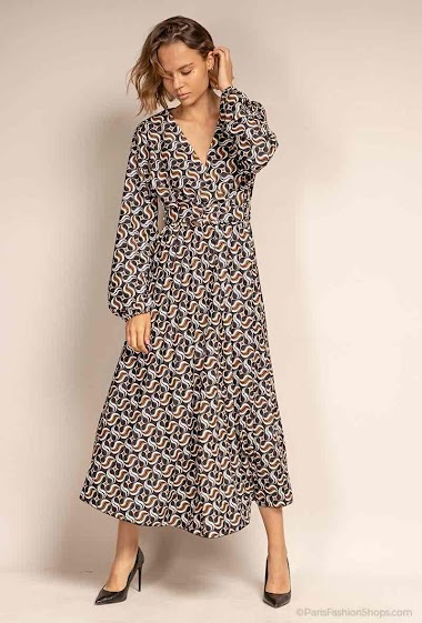 Wholesaler Fatino Style - Printed long dress