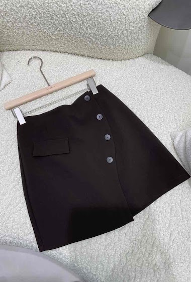 Wholesaler Feelkoo - Asymmetric buttoned skirt