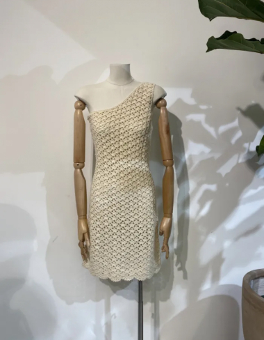 Wholesaler Feelkoo - Asymmetrical Crochet Dress