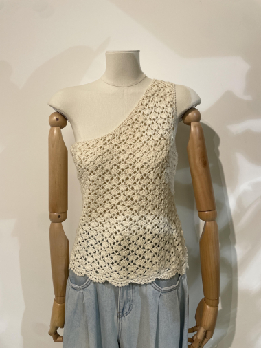 Wholesaler Feelkoo - Asymmetrical Crochet Top