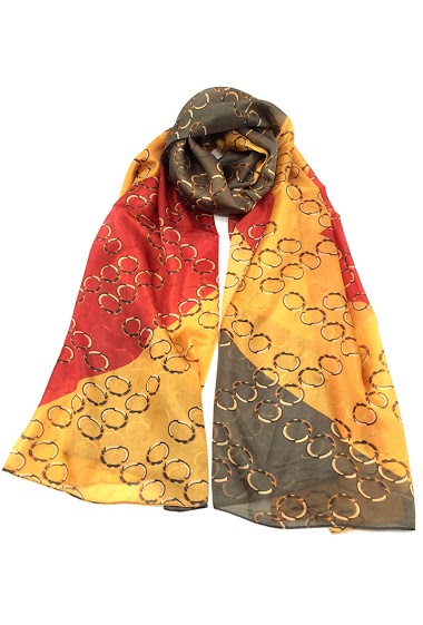 Wholesaler Feelmoon - SILK STOLE WITH DIAGONAL PATTERNS
