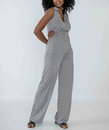 Wholesaler FEELOOK - Sleeveless patterned jumpsuit