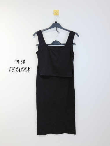 Wholesaler FEELOOK - Crop top and skirt set