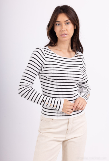 Wholesaler FEELOOK - Striped sweater