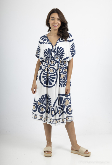 Wholesaler FEELOOK - Summer Dress with Elasticated Waist