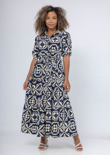 Wholesaler FEELOOK - Long printed pattern dress