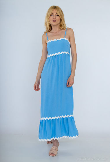 Wholesaler FEELOOK - Long wavy pattern dress