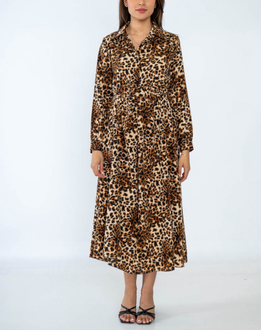 Grossiste FEELOOK - Robe motif animal léopard zèbre