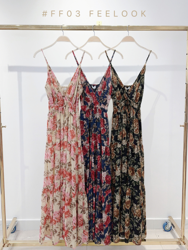 Wholesaler FEELOOK - Flower pattern dress