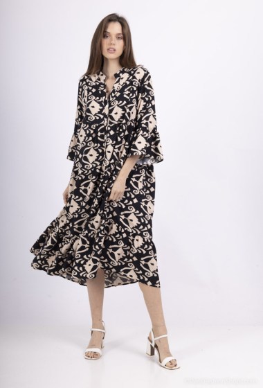 Großhändler FEELOOK - Kleid mit bedrucktem Muster