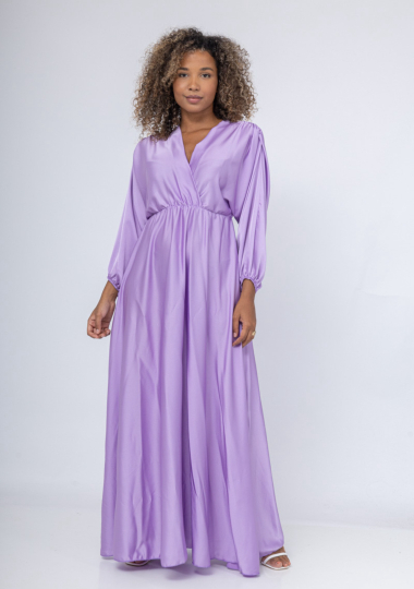 Wholesaler FEELOOK - Elegant chic satin dress