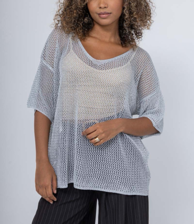 Wholesaler FEELOOK - Lurex crochet top