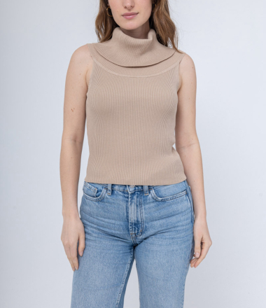 Grossiste FEELOOK - Top en maille sans manches