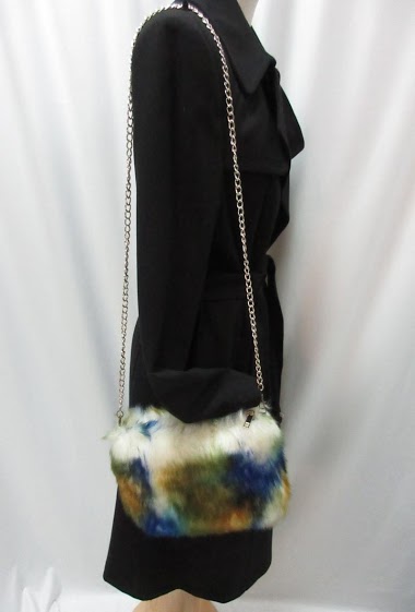 Wholesaler FeliMode - fake fur handbag 100% polyester