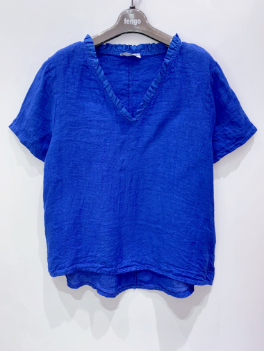 Wholesaler Fengo by Pretty Collection - Linen blouse