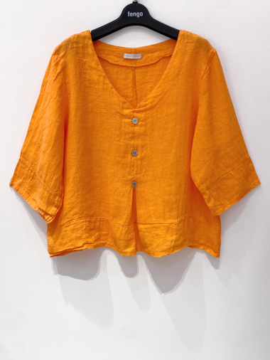 Wholesaler Fengo by Pretty Collection - Linen blouse