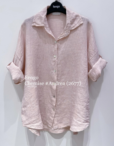 Wholesaler Fengo by Pretty Collection - Linen shirt, made in Italy