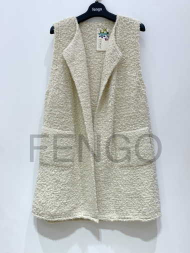 Großhändler Fengo by Pretty Collection - Jacke mit Druckknöpfen und Goldfäden.