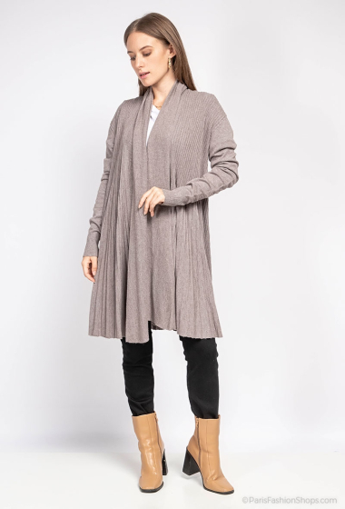 Wholesaler Fengo by Pretty Collection - Flared cardigan (+10%cashmere)